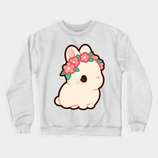 Flower Bunny Crewneck Sweatshirt